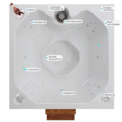 HIDROMASAJE SANTORINI SPA top