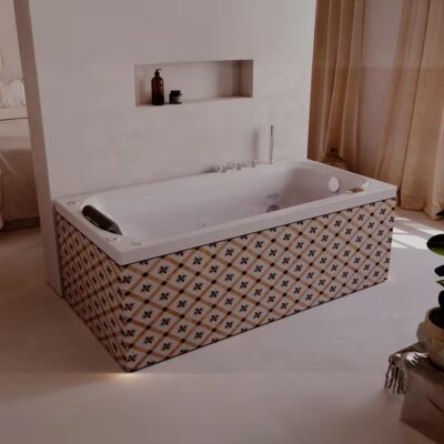 Diseño ergonómico interior de la tina de hidromasaje Americana 152x75