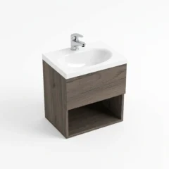 COMBO LAVAMANOS ECO + MUEBLE RAYO ELEVADO 40X30cm mitte blanco FB
