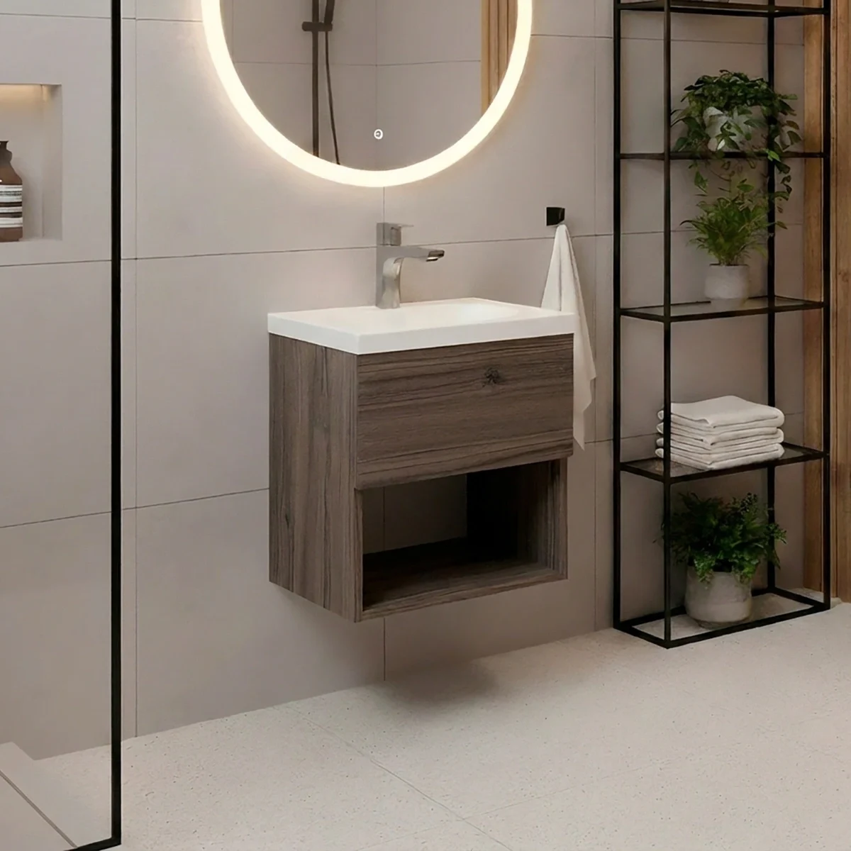 COMBO LAVAMANOS ECO + MUEBLE RAYO ELEVADO 40X30cm mitte blanco amb COMBO LAVAMANOS ECO + MUEBLE RAYO ELEVADO 40X30cm mitte blanco amb