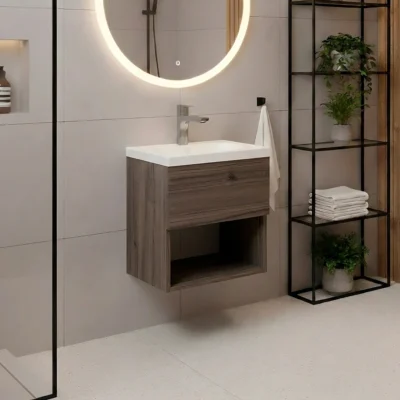 COMBO LAVAMANOS ECO + MUEBLE RAYO ELEVADO 40X30cm