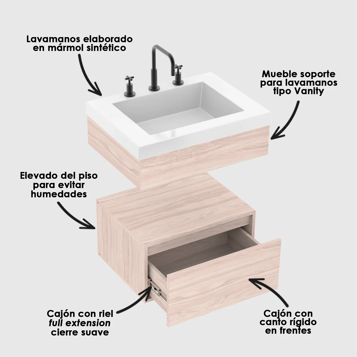 Lavamanos con mueble