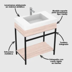 Mueble con lavamanos