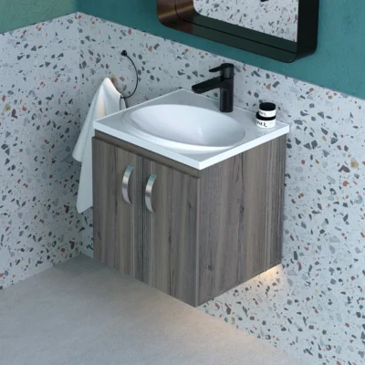 COMBO LAVAMANOS RIO + MUEBLE BÁSICO ELEVADO 48X43cm