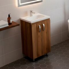 combo lavamanos eco + mueble básico piso 48x38cm