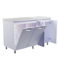 COMBO LAVADERO PRO DERECHO + MUEBLE PISO 140X60CM open