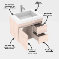Combo lavamanos con mueble