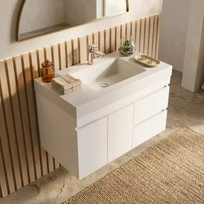 COMBO LAVAMANOS OSLO + MUEBLE VITELLI CLASS 79X48CM