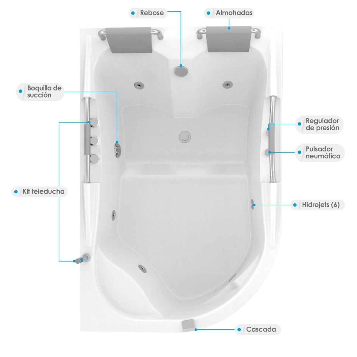 Hidromasaje-Honolulu-Basic-planta-blanco-Atributos-WEB Hidromasaje Honolulu