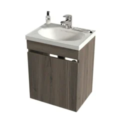 COMBO LAVAMANOS ECO + MUEBLE BÁSICO ELEVADO SIN MANIJAS 40X30CM Mite blanco C FB