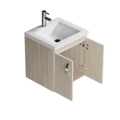 COMBO LAVAMANOS SIENA + MUEBLE BÁSICO ELEVADO 48X43cm + GRIFERÍA open FB soder