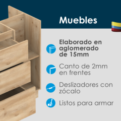 Carrusel mueble barra cocina Geos 2mm