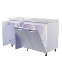 COMBO LAVADERO PRO DERECHO + MUEBLE PISO 140X60CM open