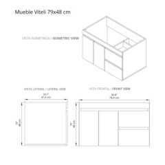 Mueble para lavamanos planos