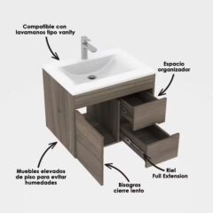 Lavamanos con mueble tizano especificaciones