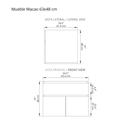 Mueble Macao 63x48 plano