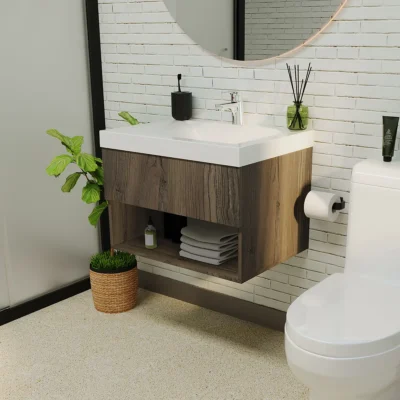 COMBO LAVAMANOS SIENA + MUEBLE RAYO ELEVADO 63X48cm