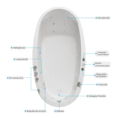 Tina hidromasaje portátil