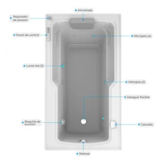 hidromasaje especificaciones