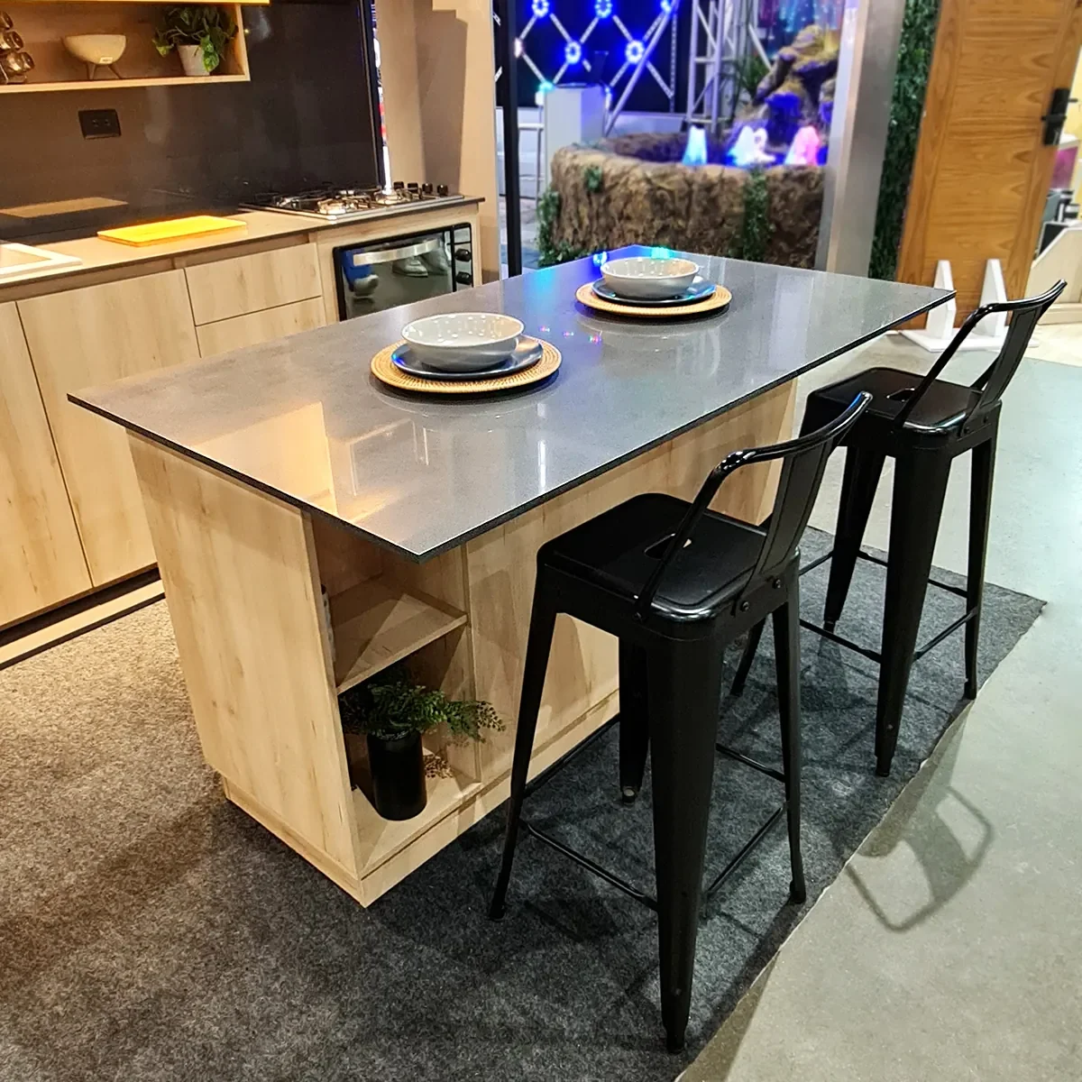 Barra cocina con mueble