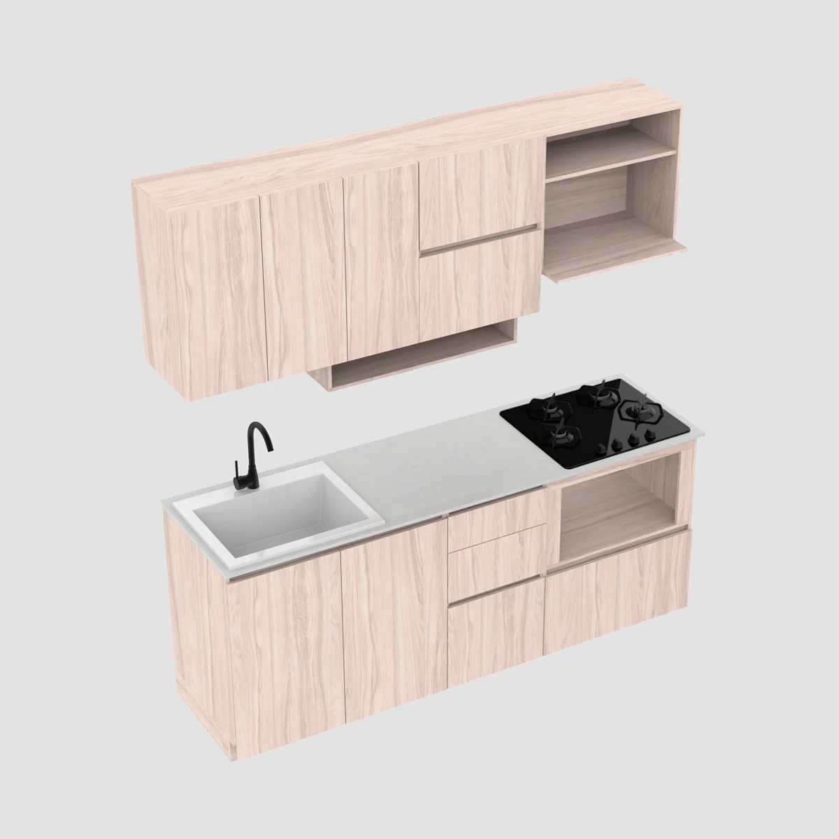 Cocina integral moderna