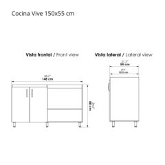 Mueble inferior para cocina