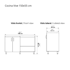 Mueble inferior para cocina
