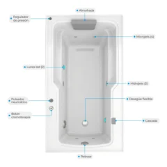 Jacuzzi para 1 persona francesa especificaciones