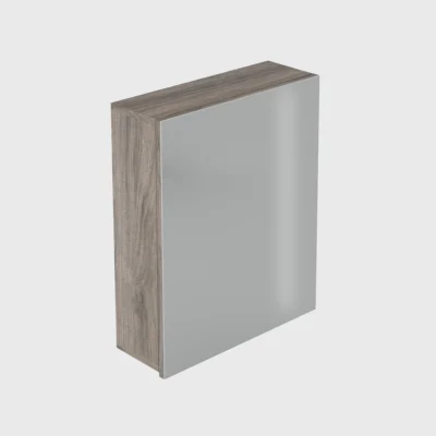 GABINETE ÚNICO CON ESPEJO PARA BAÑO COLOR MITTE/TAMBO / 48X60cm
