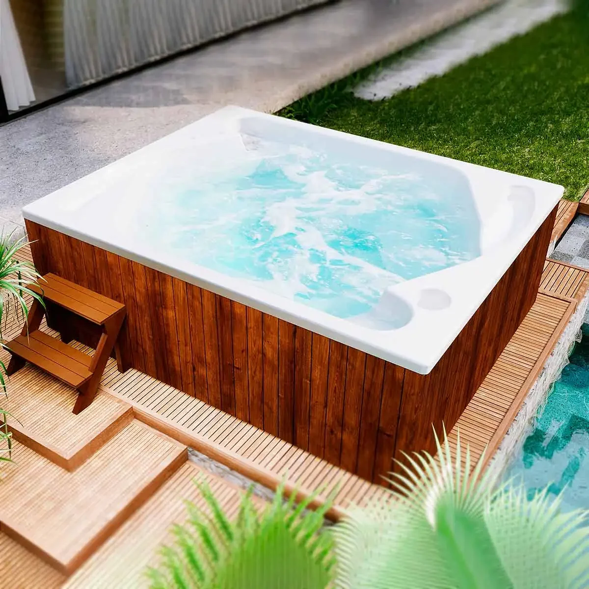 Hidromasaje jacuzzi para exteriores