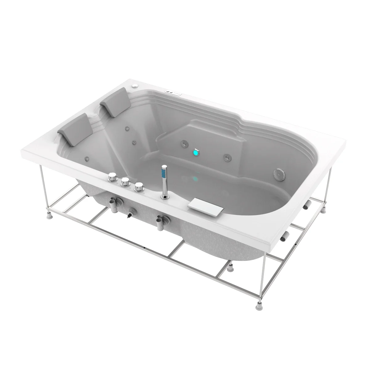 Hidromasaje-Millenium-Blanco-Estructura-WEB Jacuzzi para 2 personas
