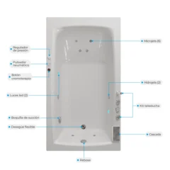 jacuzzi para empotrar qatar especificaciones