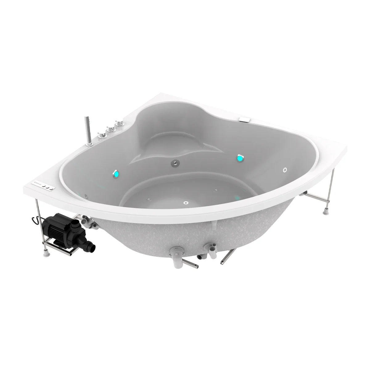 Hidromasaje-Tahiti-blanco-Estructura-WEB jacuzzi para 2 personas