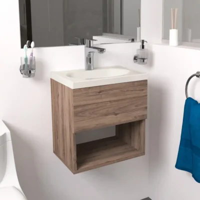 COMBO LAVAMANOS ECO + MUEBLE RAYO ELEVADO 40X30cm