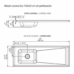 Mesones para cocina planos