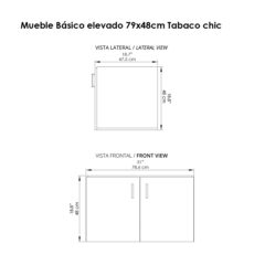 Mueble para lavamanos Chic planos