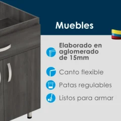 Mueble inferior para cocina