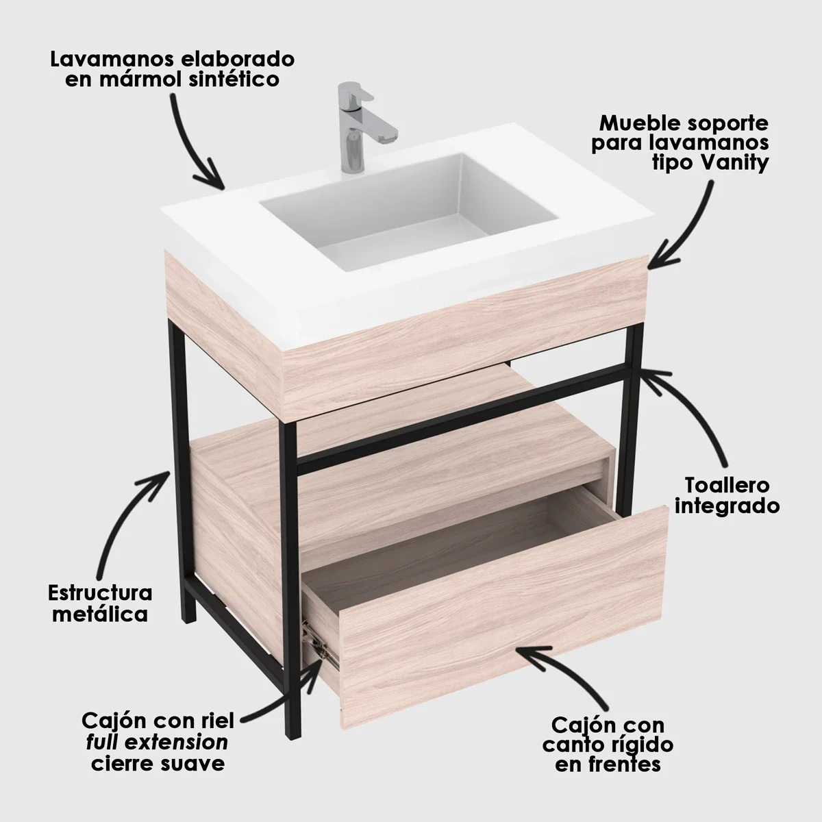 lavamanos moderno con mueble