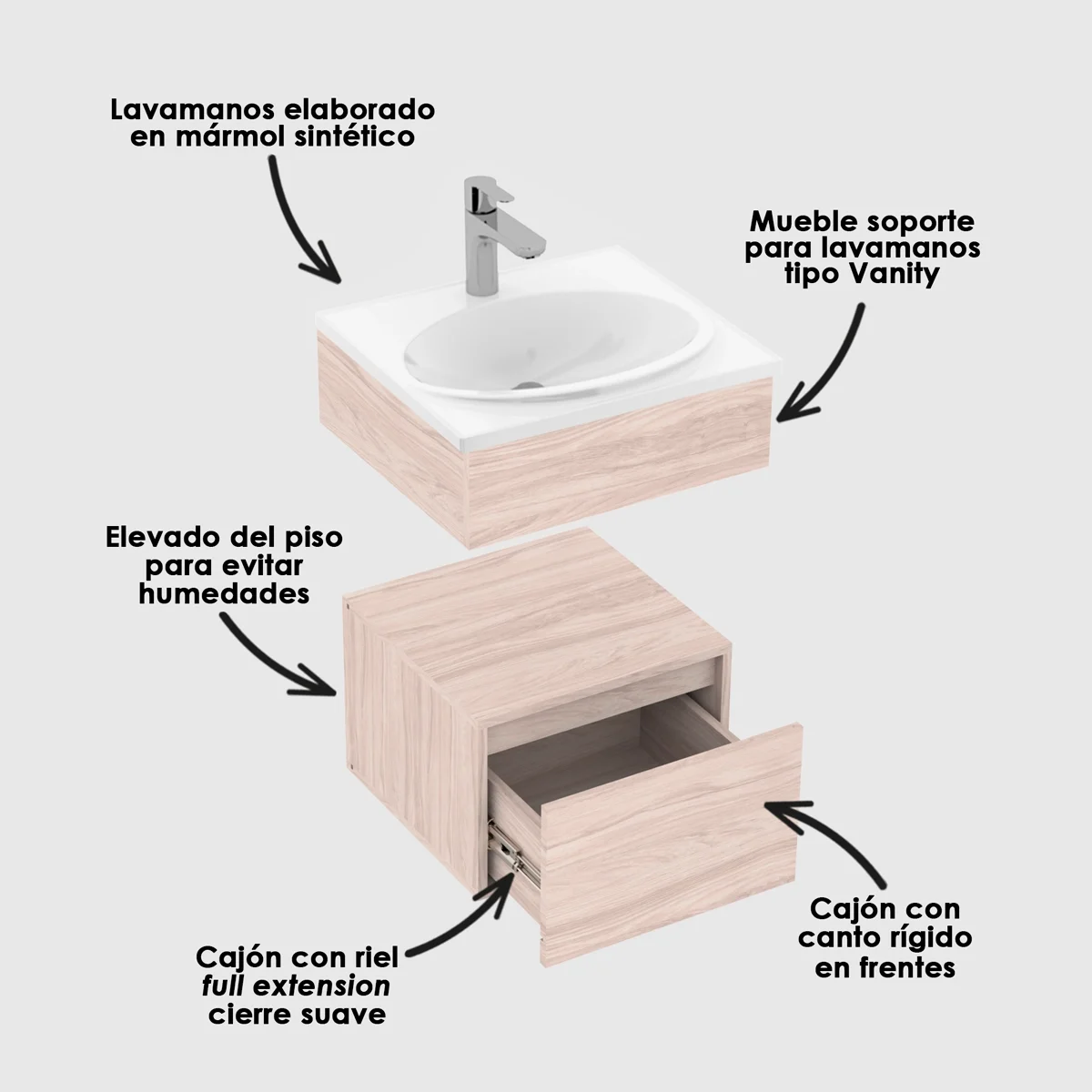 Lavamanos con mueble