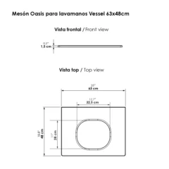 Mesón para lavamanos