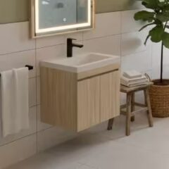 lavamanos oslo + mueble básico sin manijas 48x43cm