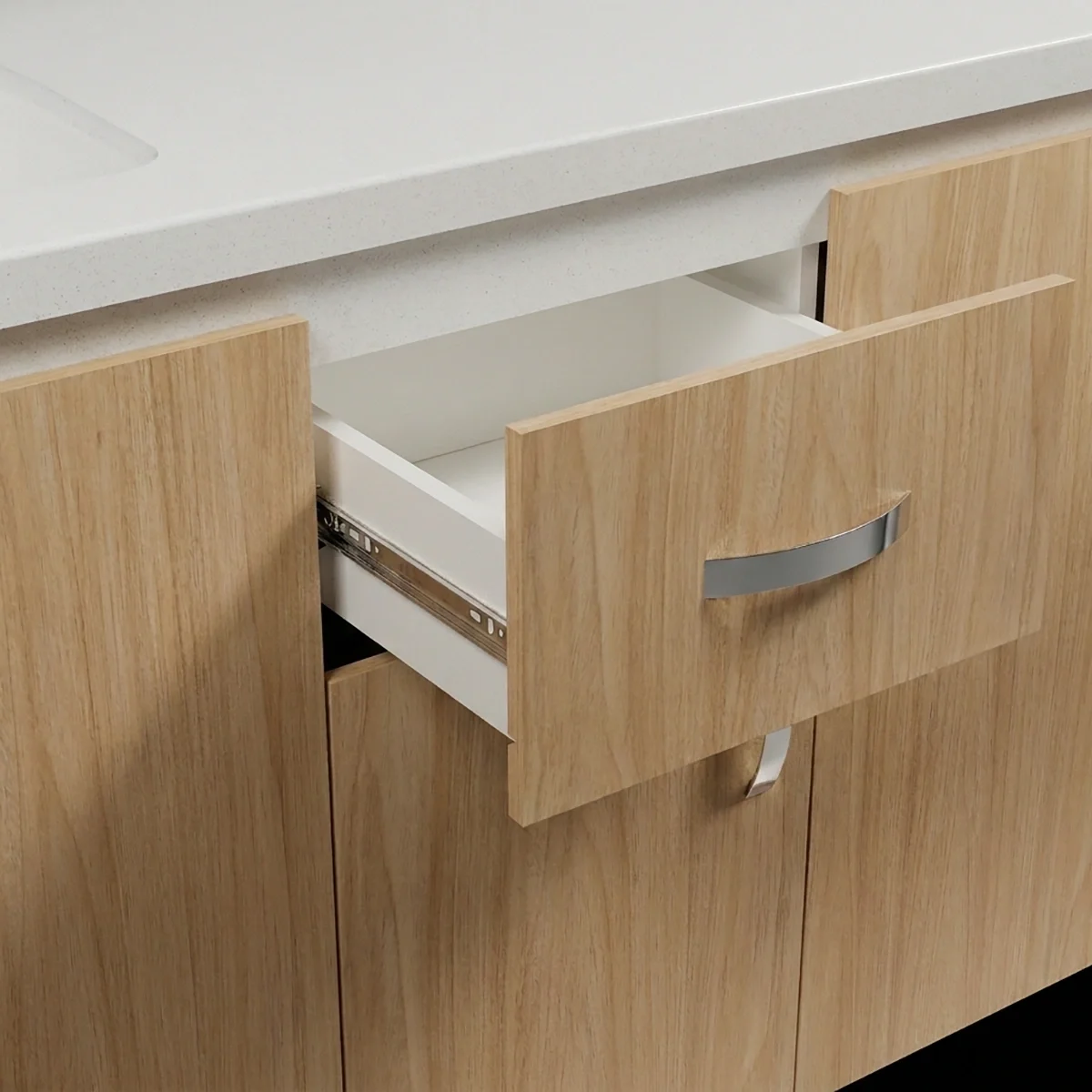 COCINA INTEGRAL AMBAR CUERPO BLANCO FRENTES tahuari 180×60 cm zoom COCINA INTEGRAL AMBAR CUERPO BLANCO FRENTES tahuari 180×60 cm zoom