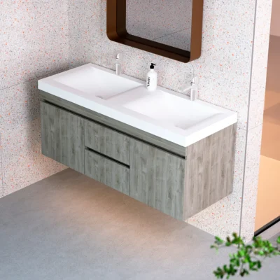 COMBO LAVAMANOS SIENA + MUEBLE VITELLI CLASS 124X48CM