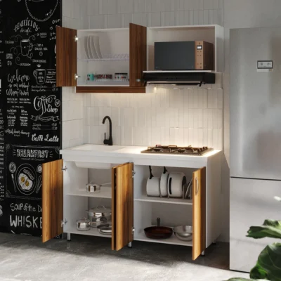Kit-Cocina-Vive-4-puertas-Meson-Perla-150x55cm-Blanco-Gracia-Amb-PA-WEB Cocina integral
