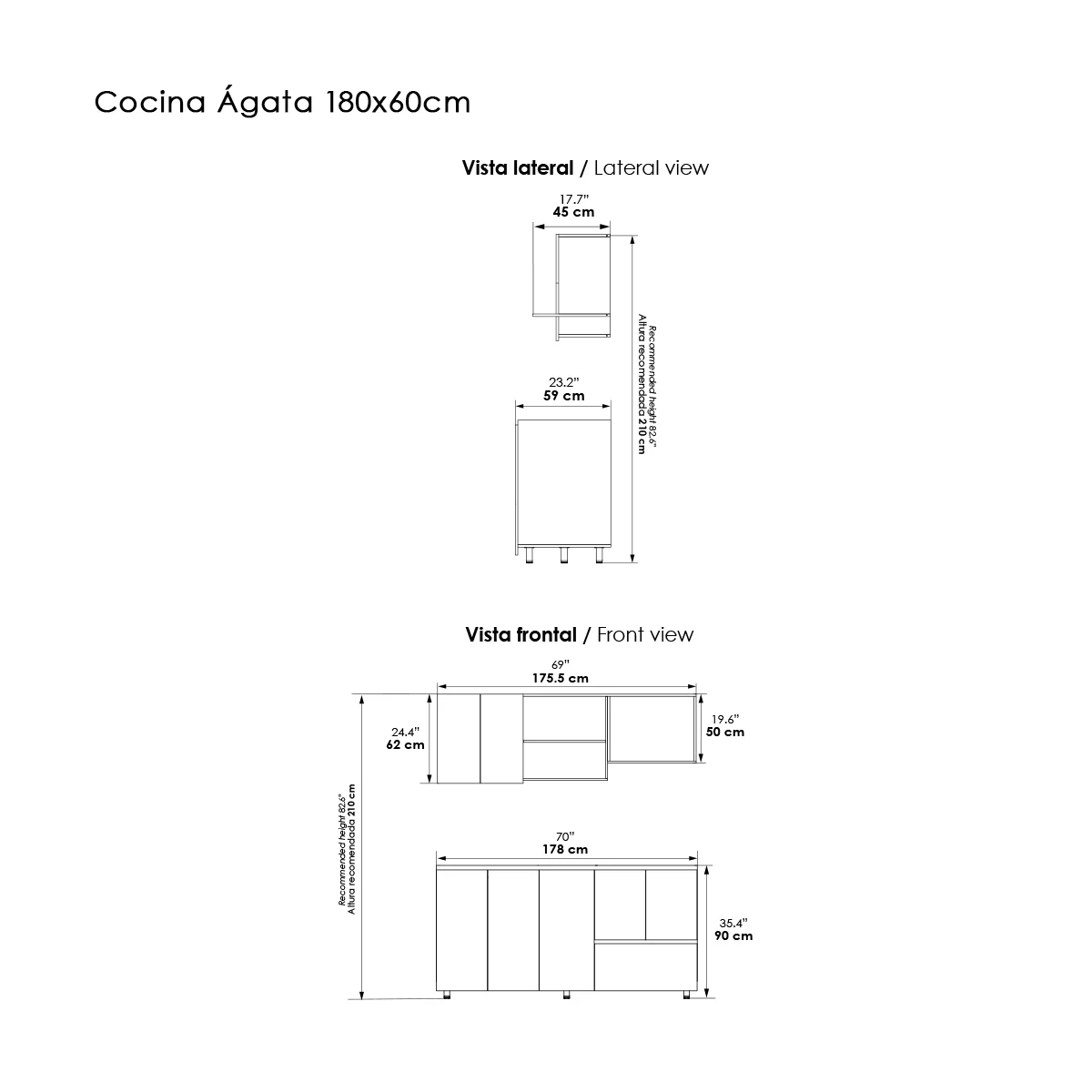 Cocina-AGATA-180x60-Alfa-Planos Cocina-AGATA-180x60-Alfa-Planos