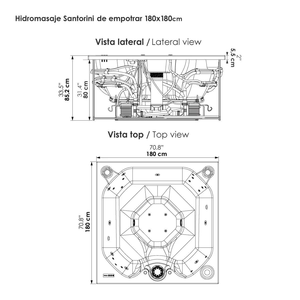 Hidromasaje-Santorini-de-empotrar-180x180-Planos Hidromasaje