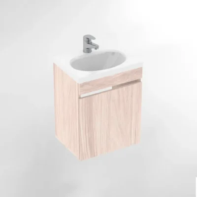 COMBO LAVAMANOS ECO + MUEBLE BÁSICO ELEVADO SIN MANIJAS 40X30CM