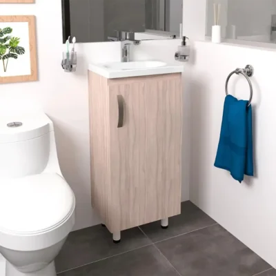 COMBO LAVAMANOS ECO + MUEBLE BÁSICO PISO 40X30cm
