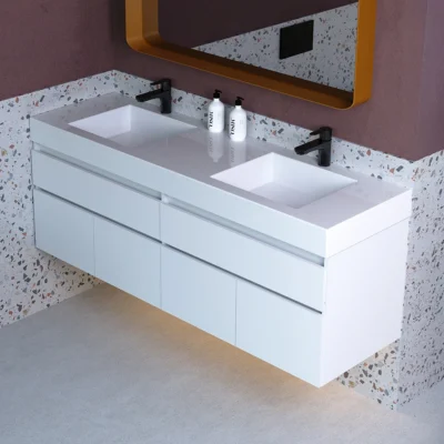 COMBO LAVAMANOS OSLO + MUEBLE MACAO CLASS 155X48cm