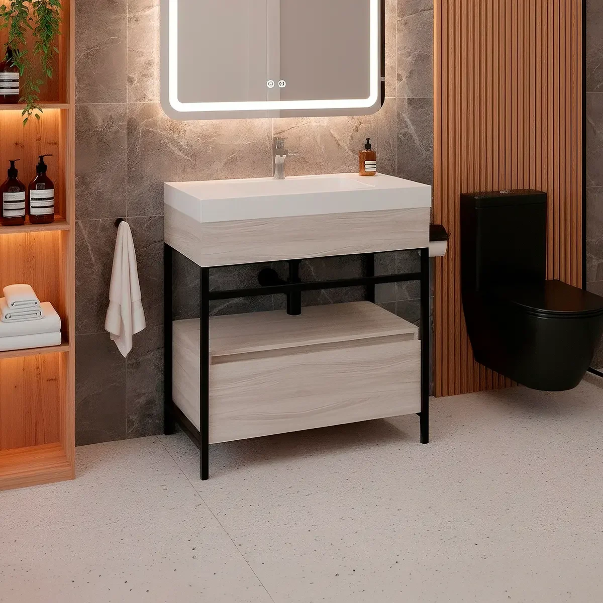 COMBO-LAVAMANOS-OSLO-+-MUEBLE-GODAI-PISO-79x48cm-+-CUBO-CAJÓN-79 COMBO-LAVAMANOS-OSLO-+-MUEBLE-GODAI-PISO-79x48cm-+-CUBO-CAJÓN-79